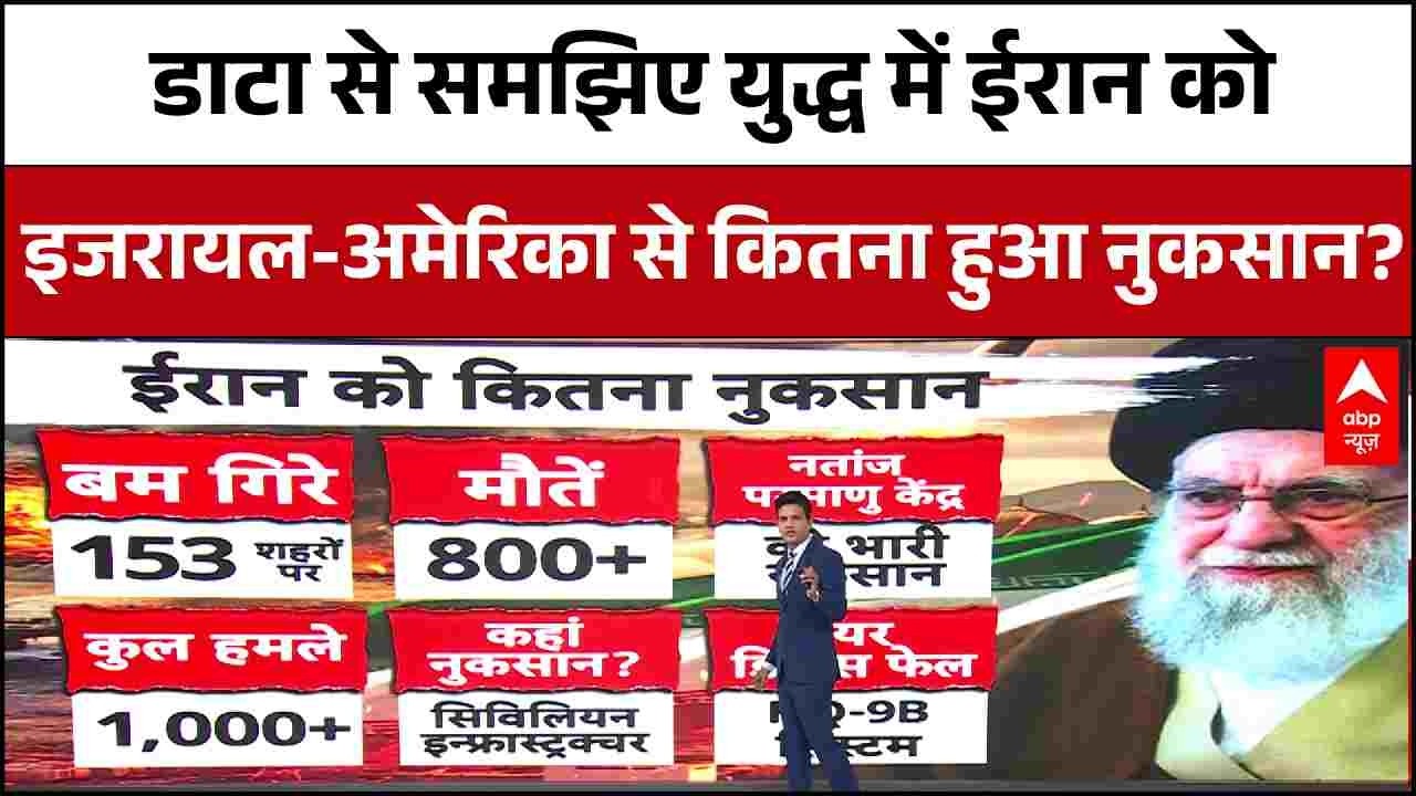 Iran Israel US War Updates : डाटा से समझिए ईरान को कितना नुकसान हुआ ? | Netanyahu | Khamenei | Trump