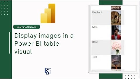 How to display images in a Power BI table visual? | Images in Power BI table visual |