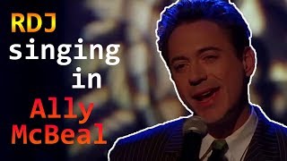 Robert Downey Jr. singing in 'Ally McBeal' as Larry Paul (All Scenes)