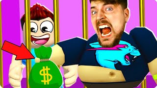 🤑МИСТЕР БИСТ ПОСАДИЛ МЕНЯ В ТЮРЬМУ В РОБЛОКС! ШЕДИ ПОБЕГ ROBLOX MrBeast BARRY'S PRISON RUN!