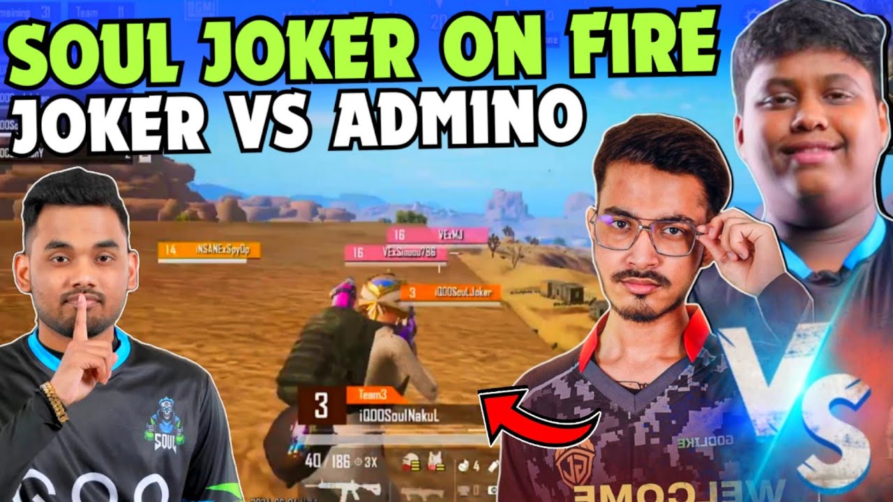 iQOOSouL Back To Back Fight 😳 SOUL Joker vs GODL Admino 😳 Team SouL 🚀 ...