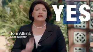 San Diego Senator Toni Atkins: Vote Yes on Prop 1 and 2