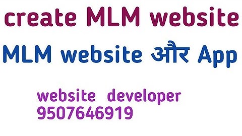 How to create Multi Level marketing mlm plan launch today earning website /PHP laravel 9507646919