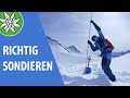 Richtig Sondieren | SicherAmBerg Skitouren