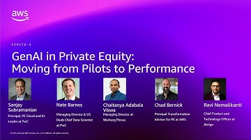 AWS re:Invent 2025 - GenAI in Private Equity: Moving from Pilots to Performance (AIM276)