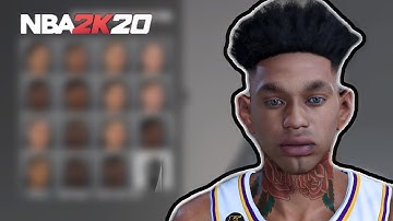 *NEW* BEST DRIPPY FACE CREATION TUTORIAL IN NBA 2K20! LOOK LIKE A DRIBBLE GOD! BEST FACE CREATION