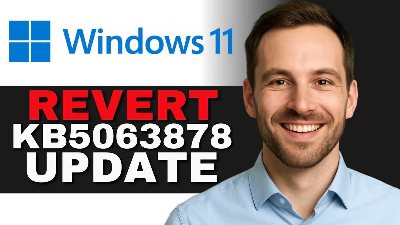 Update Revert How to Revert Windows 11 KB5063878 Update (MUST DO!) - YouTube
