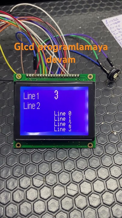 Arduino glcd program - YouTube