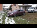 Opel Insignia 4x4 pulls van in mud