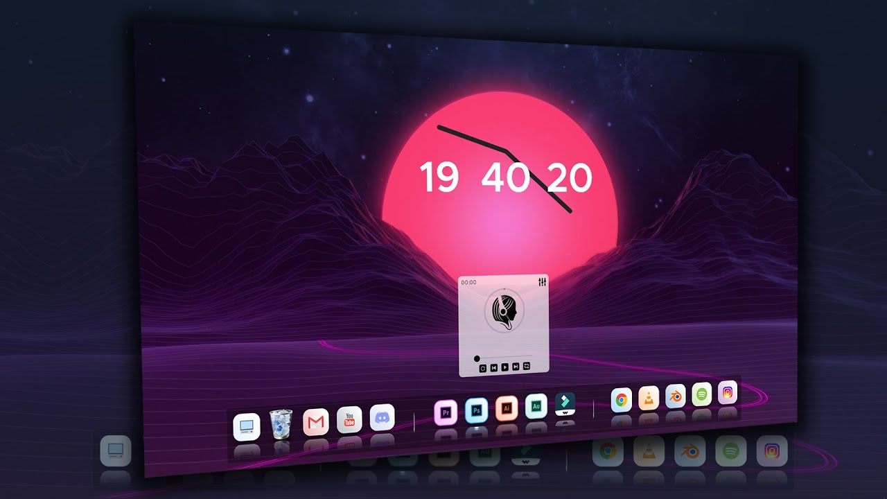 make windows 10 look like Mac os |Rainmeter| Magic Artflow|| - YouTube