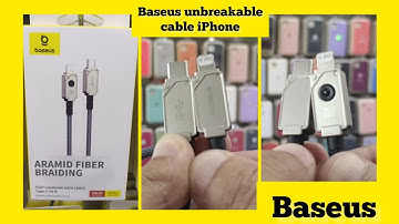 BASEUS UNBREAKABLE SERIES FAST CHARGING DATA CABLE TYPE-C TO IP 20W cable #baseusiphonecable
