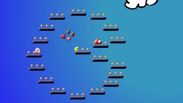PacMan Platform (Flash game) Walkthrough [No Deaths]