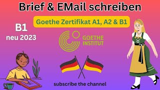 Teil -3 Goethe B1 Zertifikat Deutsch schreiben | E-Mail & Brief schreiben in German