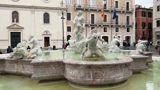 Fontana del Nettuno (Neptune Fountain) | Piazza Navona, Rome 🇮🇹” #rome #italy #piazzanavona