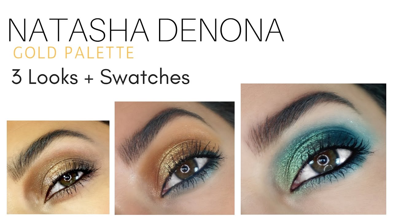 *New* Natasha Denona Gold Palette | 3 Looks & Live Swatches