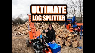 Eastonmade; The Ultimate Log Splitter 37D With Attached Conveyor
