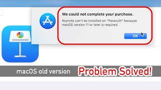 How to install Apps on old macOS version | We could not complete your purchase. screenshot 2