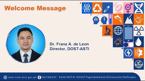 NSTW 2021 (Machine Learning for​ Short-Term Weather Forecasting​) - Welcome Message | DOST-ASTI