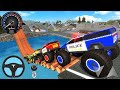 Juegos De Carros Police Monster Truck Impossible Driver Car Extreme Racing For Android Mud Gameplay
