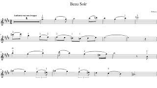 Beau Soir, Violin