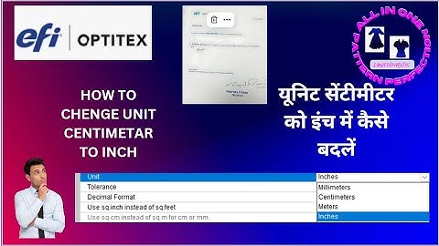 How to Change Units in Optitex | All In One Pattern Perfection