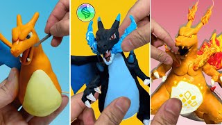 Pokemon Figures Making - Charizard , Mega Charizard ,Gigantamax Charizard ｜Clay Art Pokemon toys