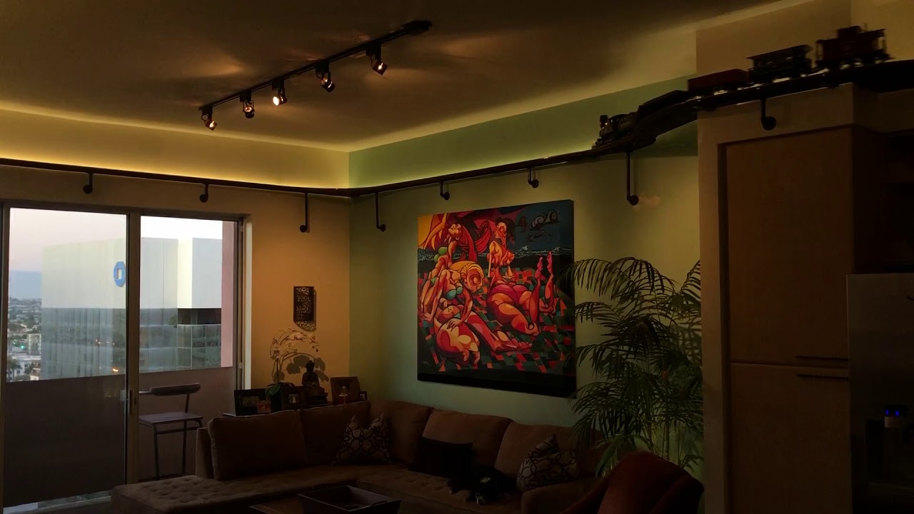 LGB G Scale Model Train suspended from ceiling. - YouTube