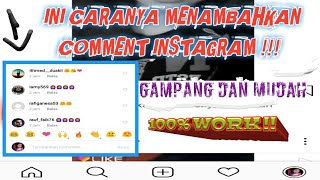 CARA MENAMBAHKAN COMMENT INSTAGRAM | Tanpa Aplikasi 100% Work screenshot 2