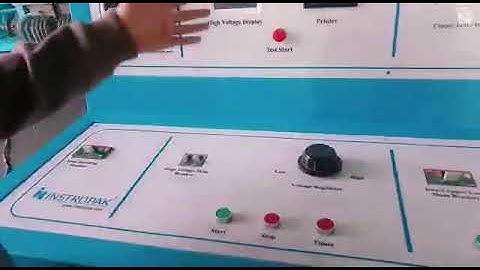 Transformer high voltage. Iron losses. Copper losses and induced test pannal