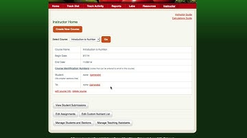 Diet Analysis Plus: Create a New Course