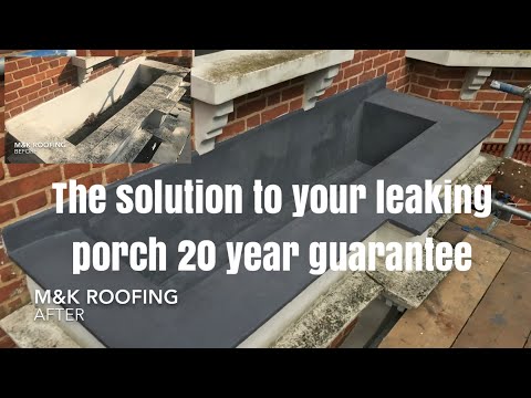 Liquid rubber flat roofing system for new flat roofs or roof repairs 