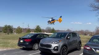 WellSpan's WellFlight Air Ambulance Helicopter Landing in Gettysburg