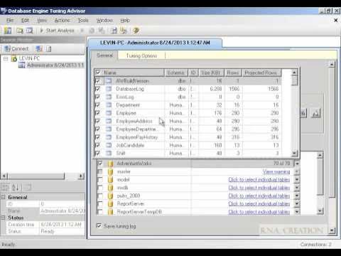 database engine tuning advisor sql server 2008 - YouTube