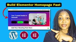 Elementor Homepage Tutorial for Beginners Build a Clean Website Fast 2026