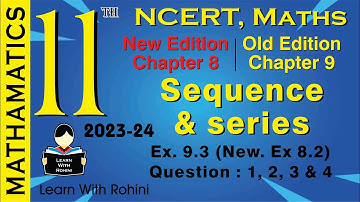 Sequence and Series | Chapter 9 | Exercise 9.3 | Question 1, 2, 3 & 4 | NCERT| Maths|Tamil |class 11