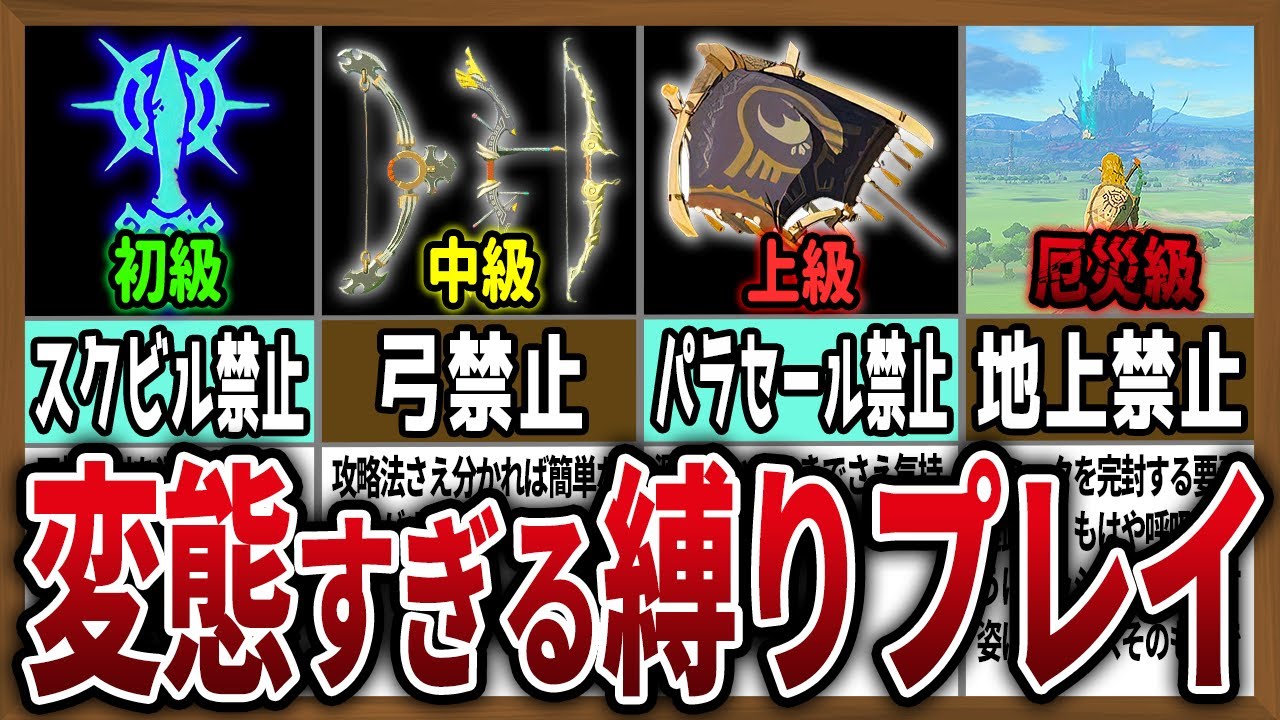 初級～超厄災級】縛りプレイが鬼畜すぎた件について【ゼルダの伝説