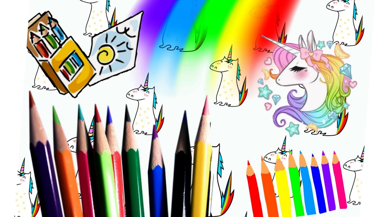 Glitter Unicorn coloring Page Review - YouTube
