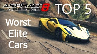 Asphalt 8: Top 5 Worst Elite Cars