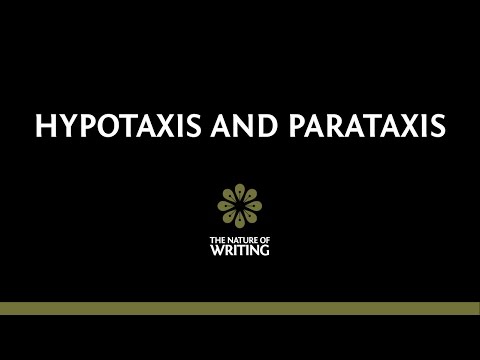 וִידֵאוֹ: מהי hypotaxis בספרות האנגלית?