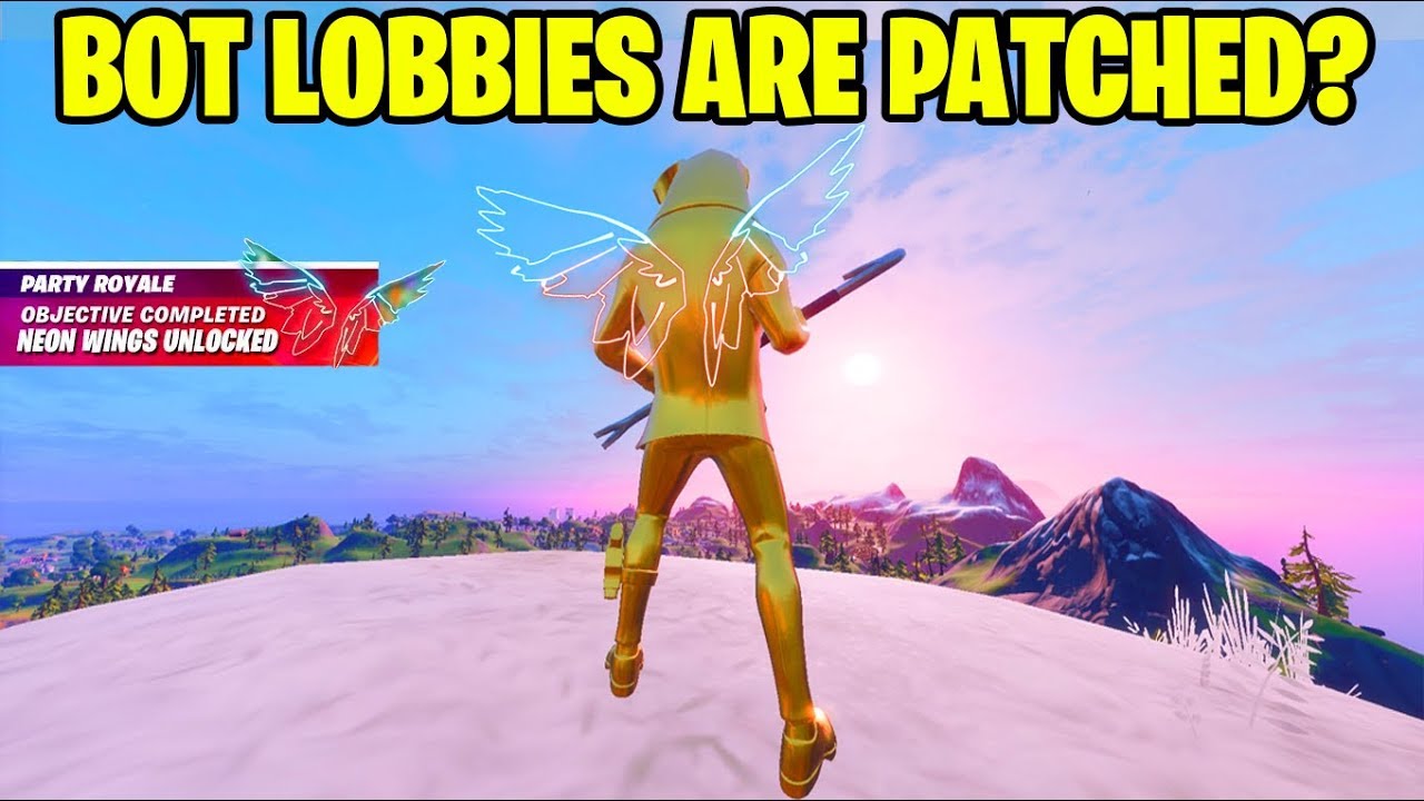 BOT LOBBIES ARE PATCHED? / NEON WINGS GAMEPLAY + RELEASE DATE! (Fortnite Battle Royale!)