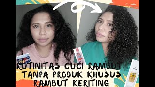 Step by step cuci dan tata rambut keriting dengan hanya 4 produk murah meriah (Bahasa Ambon)