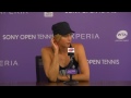 Sony Open Tennis Interview with Maria Sharapova 3-27