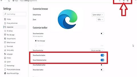 How To Add and Remove Favorites and Collections Button In Microsoft Edge
