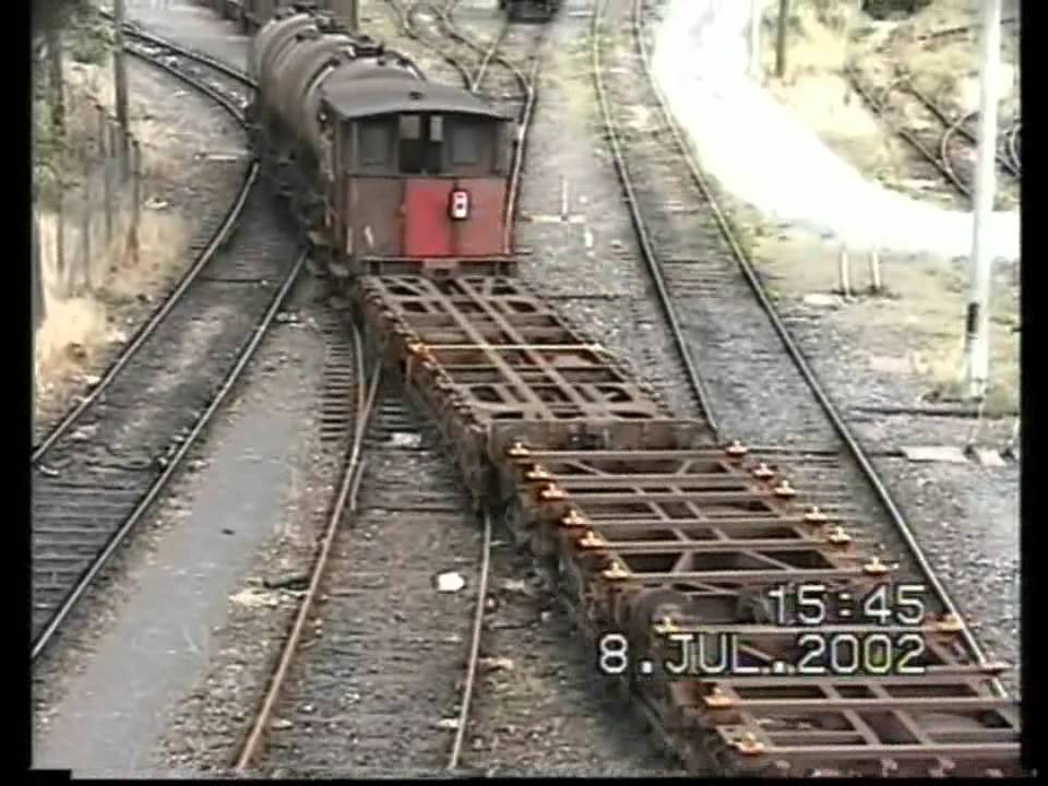Irish Rail 181 Class 188 - shunting North Wall - July 2002