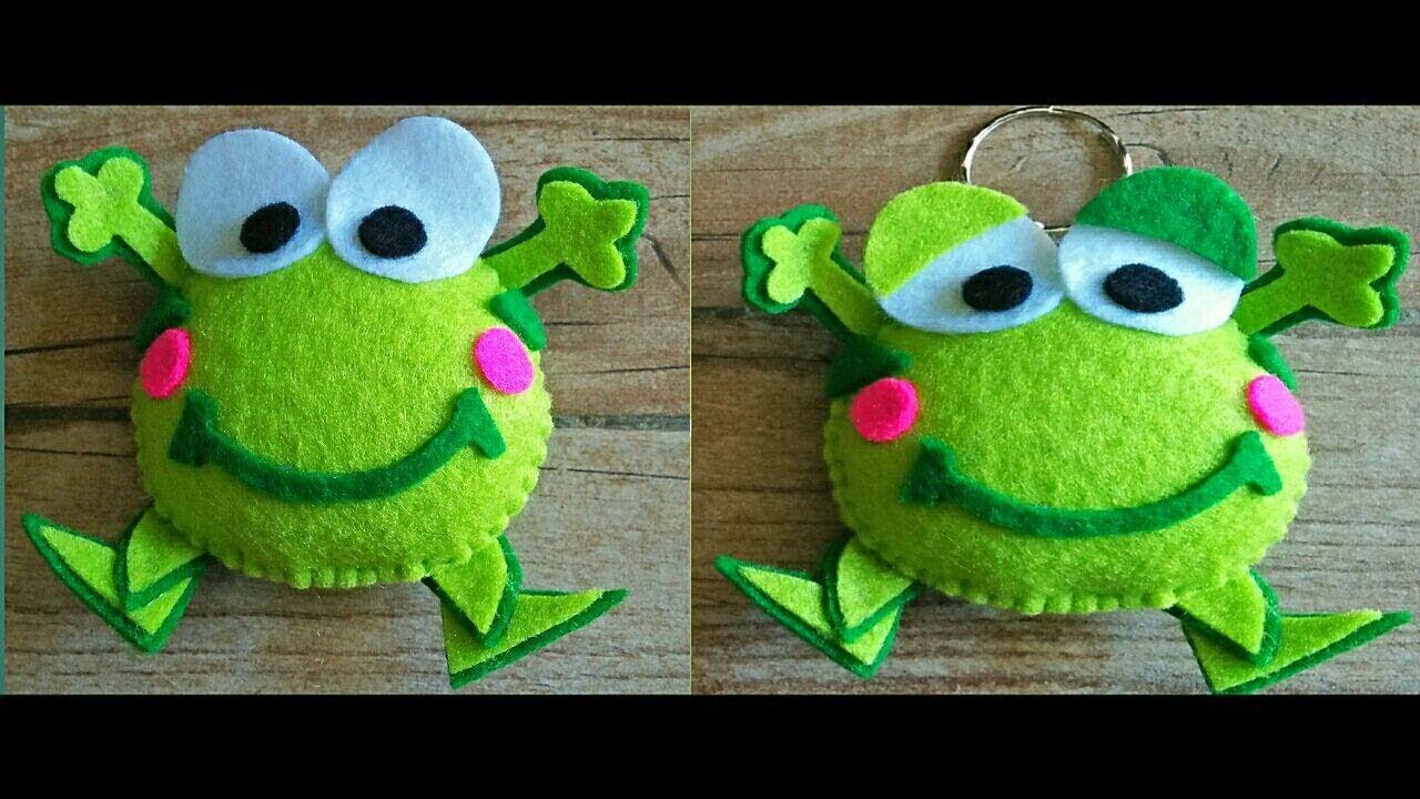 Tutorial Flanel Felt Gantungan Kunci Katak Keroppi Ala Rangga Bastian Youtube