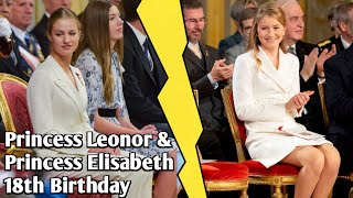 Princess Leonor & Princess Elisabeth Of Belgium Celebrate 18Th Birthday | Similar Looking | Royals