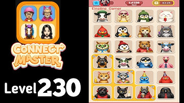 Connect Master Match Puzzle level 230 hard level Guide Walkthrough Solution