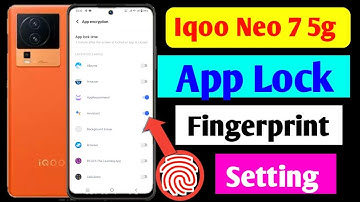 Iqoo neo 7 pro 5g me app me fingerprint lock kaise lagaye / how to set fingerprint app lock in iqoo