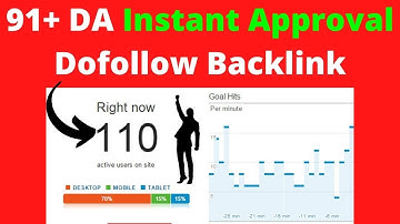 91+ Instant Approval DoFollow Backlinks - How To Create Backlinks DoFollow In 2021 @SEO Smart Key ​