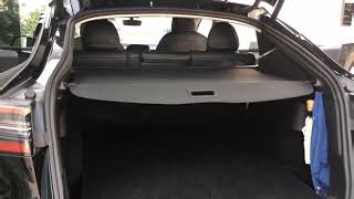 Rear Trunk Security Car Sun Shade Trunk Shutter Retractable Cargo Cover  For Tesla Model Y